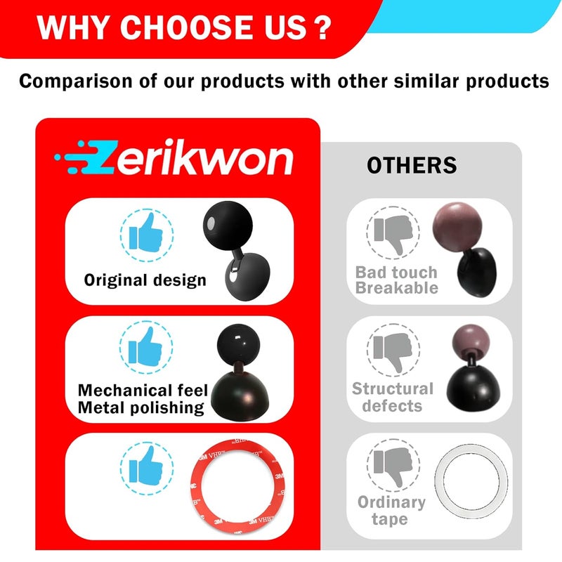 Zerikwon 𝟯𝗠 Tape | Car Joystick Push Start Button Cover, Metal Push to Start Accessories, Car Starter Engine Start Stop Button Cover, Cool Car Accessories Interior Decor Push to Start Button Rocker,Black - Image 2